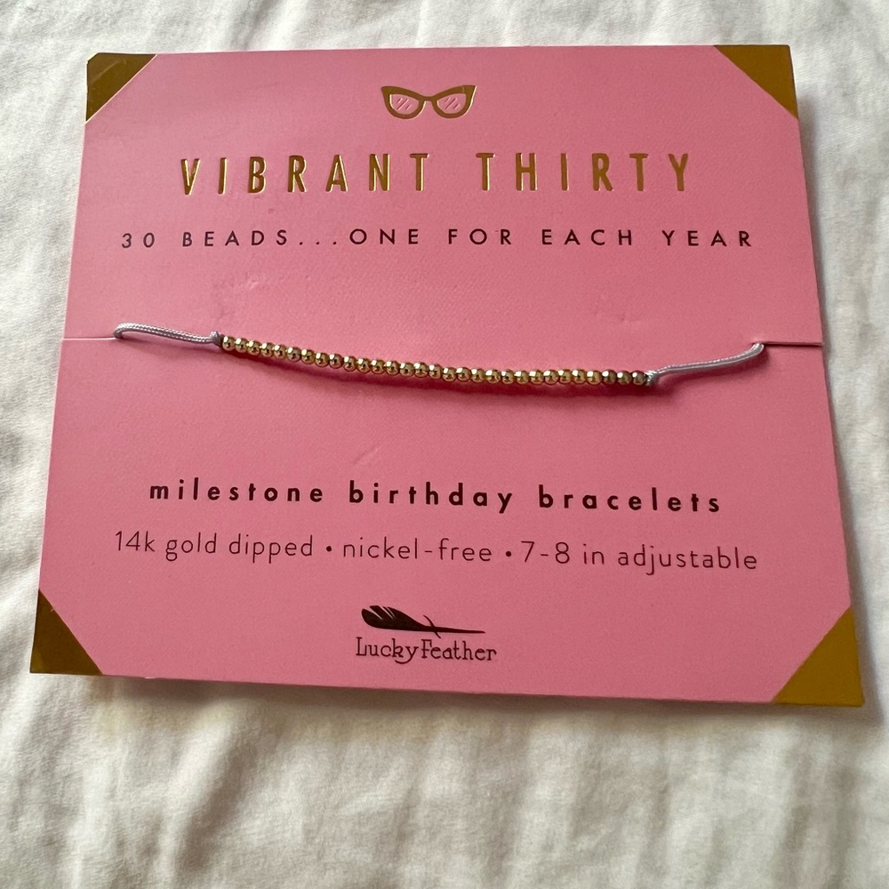 Francesca's Collections Gold Minimalist Birthday Bracelet